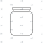 Flower Jar w/ Leaves SVG