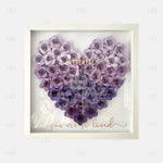Purple Ombre Heart Flower Box