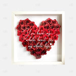 Red Ombre Heart Flower Box