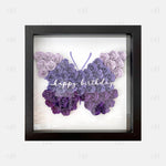Purple Ombre Butterfly Flower Box