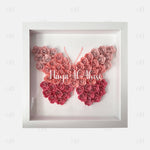 Pink Ombre Butterfly Flower Box