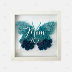 Blue Ombre Butterfly Flower Box