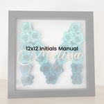 12x12 Initial and Name Manual & Template