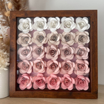 Pink Ombre Wooden Frame Flower Box