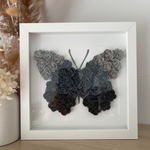 Grey Ombre Butterfly Flower Box