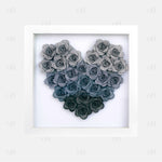 Grey Ombre Heart Flower Box