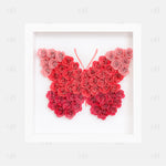 Coral Ombre Butterfly Flower Box