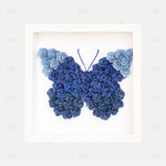Dusty Blue Ombre Butterfly Flower Box