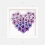 Purple Ombre Heart Flower Box