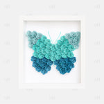 Blue Ombre Butterfly Flower Box