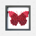 Red Ombre Butterfly Flower Box